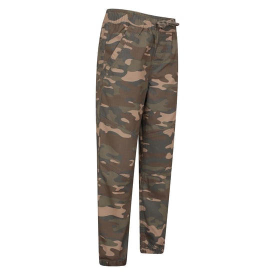 Mountain Warehouse Childrens/Kids Camo Reinforced Knee Trousers (Green/Brown) - Image 4