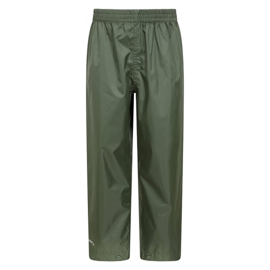 Mountain Warehouse Childrens/Kids Pakka II Waterproof Over Trousers (Khaki) - Image 1
