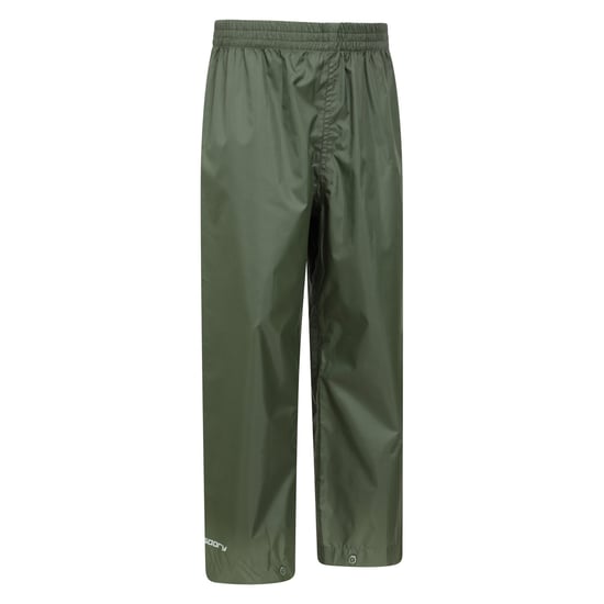 Mountain Warehouse Childrens/Kids Pakka II Waterproof Over Trousers (Khaki) - Image 4