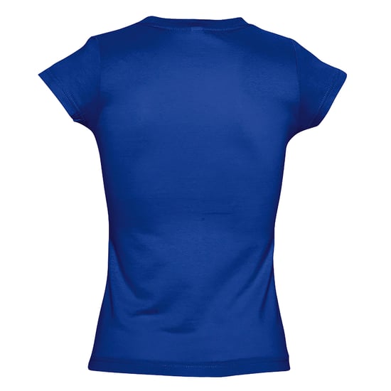 SOLs Womens/Ladies Moon V Neck Short Sleeve T-Shirt (Royal Blue) - Image 2