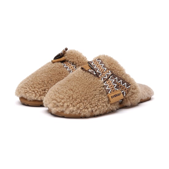 EVER AU Australia Mujeres Pantuflas de Piel de Oveja Moorhen con Lazo - Image 4