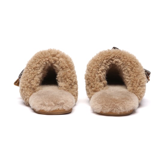 EVER AU Australia Mujeres Pantuflas de Piel de Oveja Moorhen con Lazo - Image 5