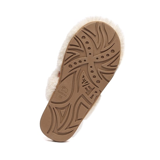 EVER AU Australia Mujeres Zapatillas de Lana de Oveja Moorhen con Lazo - Image 6