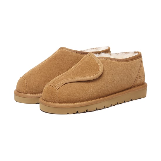 Zapatillas de piel de oveja ajustables de musgo para hombres de EVER AU Australia - Image 3