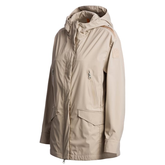 Chaqueta Larga Con Capucha Color Crema De Parajumpers - Image 3