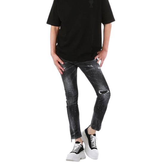 Vaqueros Negros Desgastados Tidy Biker De Dsquared2 - Image 3