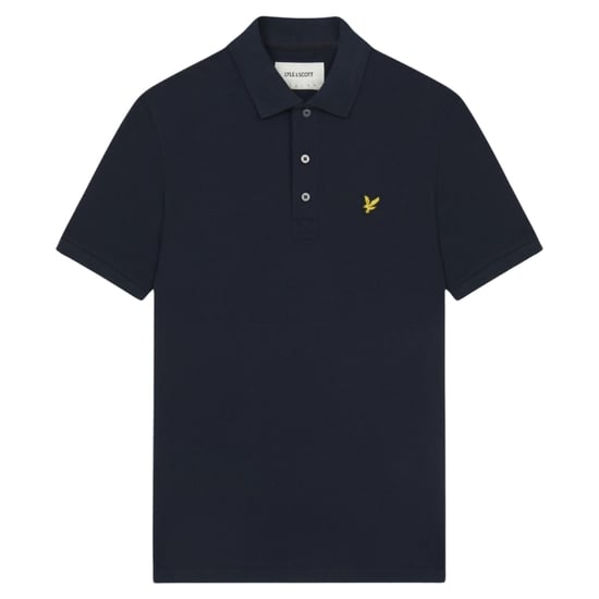 Polo azul marino oscuro con logo en el pecho de Lyle & Scott - Image 1
