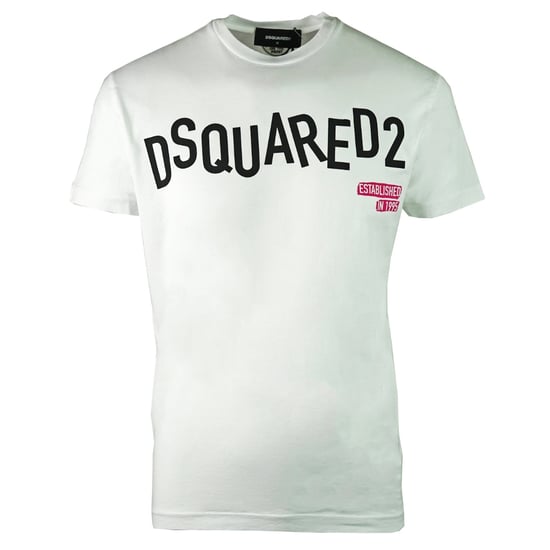 Camiseta Blanca De Corte Moderno Con Logotipo Distorsionado De Dsquared2 - Image 1