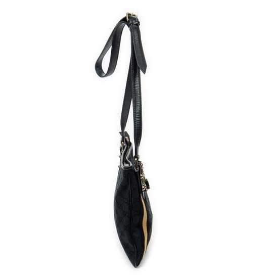 Gucci Web Jolicoeur Crossbody en Negro Lienzo - Image 4