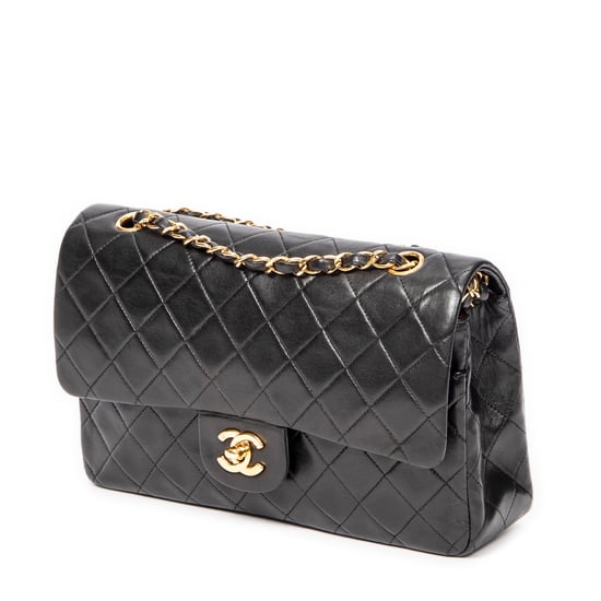 Chanel Classic Double Flap 26 en Negro Piel de becerro - Image 2