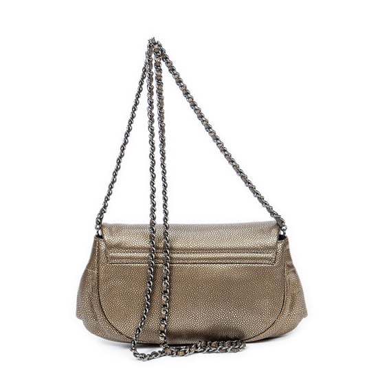 Chanel Half Moon Wallet on Chain  en Oro Piel de becerro - Image 5