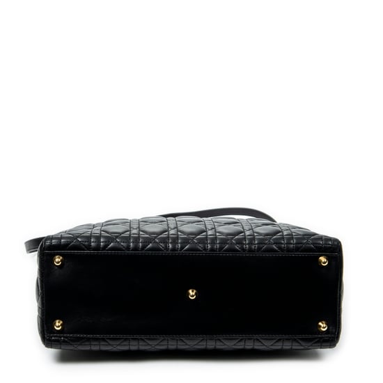 Dior Large Lady Dior Zip en Negro Piel de becerro - Image 6