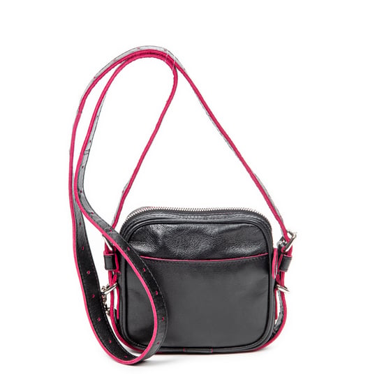 Loewe Mini Anagram Tassel Crossbody en Negro/Morado Piel de becerro - Image 5