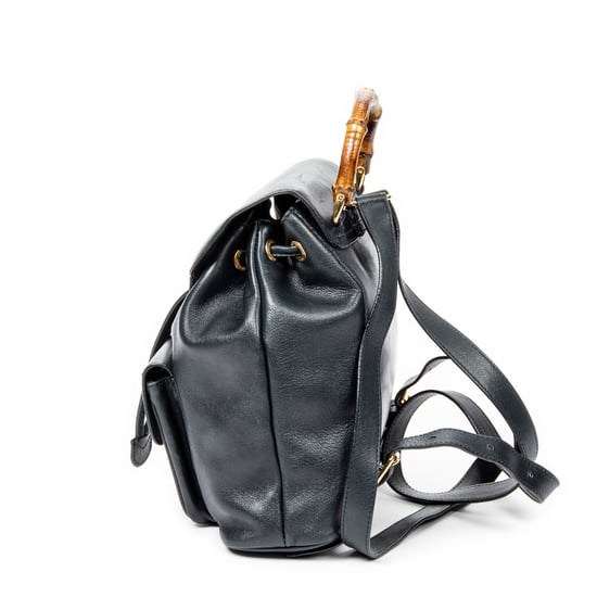 Gucci Mini Bamboo Backpack en Marina Piel de becerro - Image 3