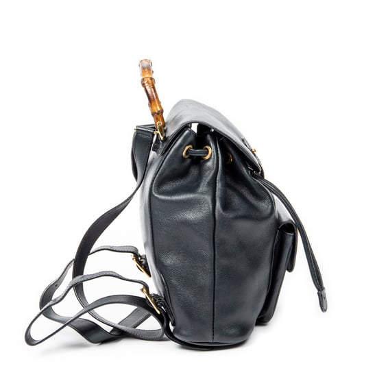 Gucci Mini Bamboo Backpack en Marina Piel de becerro - Image 4