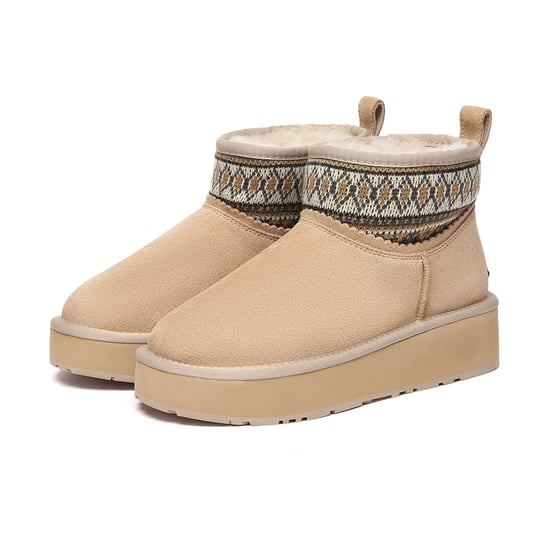 BOTAS DE TACÓN PLANO DE MUJER PLOVER TEJIDAS DE EVER AU Australia - Image 4
