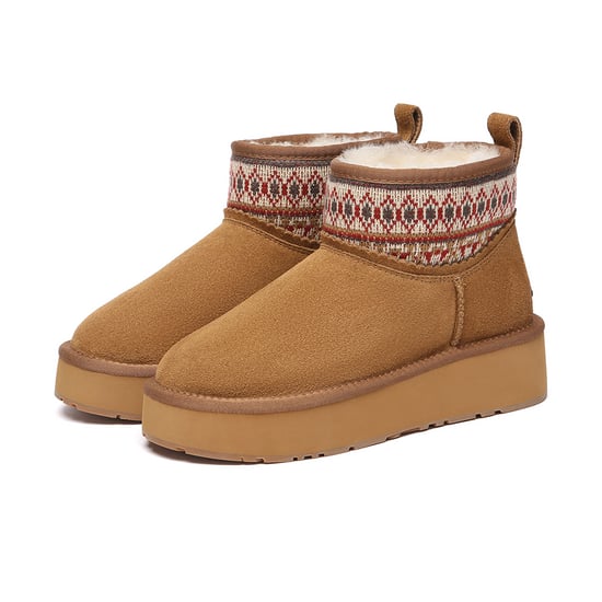 BOTAS DE PLATAFORMA DE CAÑA BAJA TEJIDAS PLOVER PARA MUJERES AUSTRALIANAS EVER - Image 4