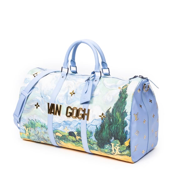 Louis Vuitton Ltd. Ed. Jeff Koons Masters Collection Van Gogh Keepall Bandouliere 50 en Azul Lona recubierta - Image 2