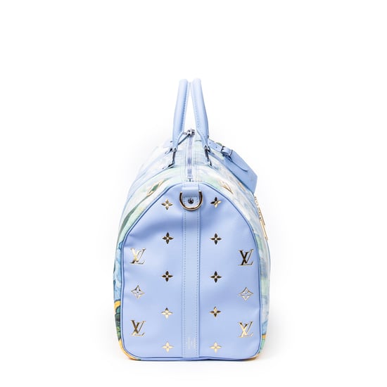 Louis Vuitton Ltd. Ed. Jeff Koons Masters Collection Van Gogh Keepall Bandouliere 50 en Azul Lona recubierta - Image 4