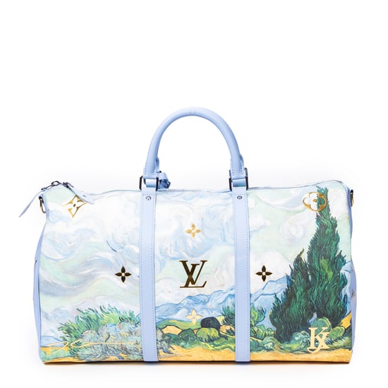 Louis Vuitton Ltd. Ed. Jeff Koons Masters Collection Van Gogh Keepall Bandouliere 50 en Azul Lona recubierta - Image 5