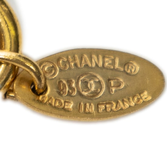 Chanel Large CC Round Pendant Chain Necklace  en Oro Acero inoxidable sin níquel - Image 3