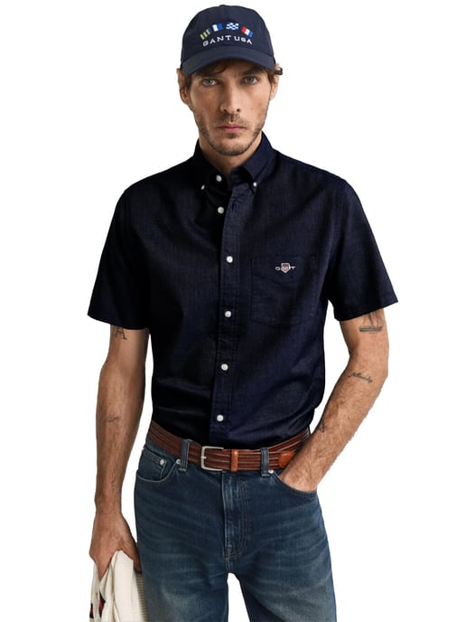 Gant | Camisa Oxford de Manga Corta Regular para Hombre - Image 1