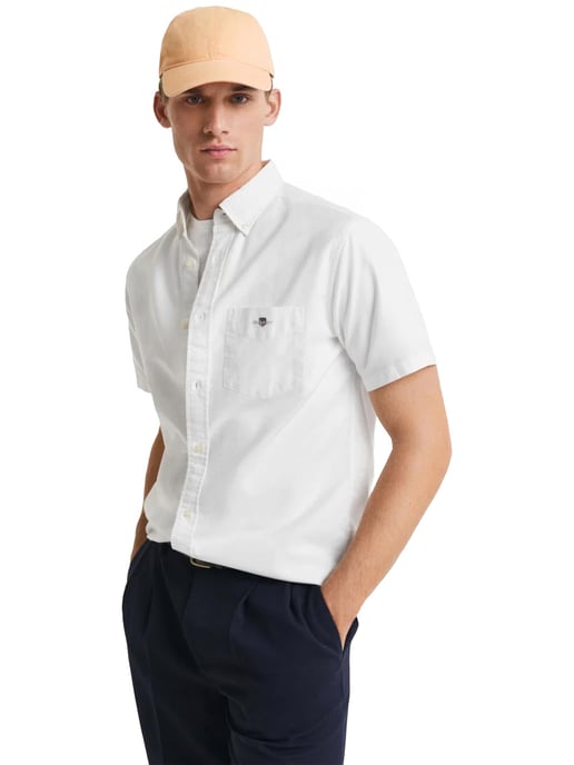 Gant | Camisa Oxford de manga corta para hombre – Corte regular - Image 1