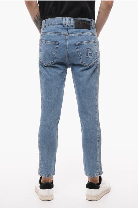 Vaqueros Tapered Fit con detalles en los laterales 17cm en Azul - Image 2