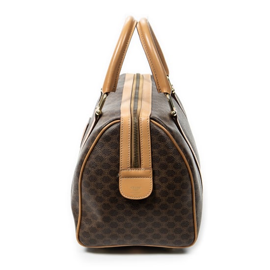 Celine Vintage Small Boston  en Beige/Marrón Lona recubierta - Image 3
