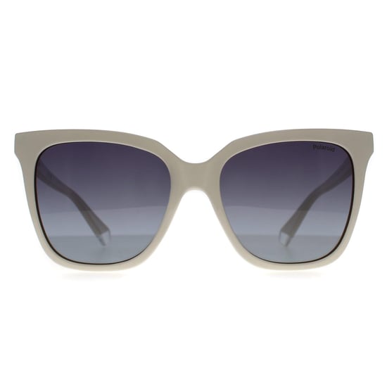 Polaroid Butterfly Womens Blanco Gris Gradiente Polarizado PLD 4155/S/X - Image 1