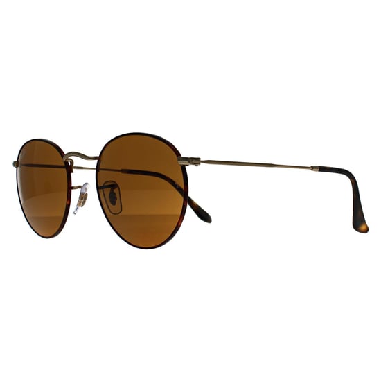 Ray-Ban Redondas Unisex Habana Mate Sobre Oro Mate Marrón Metal Redondo 3447 - Image 2