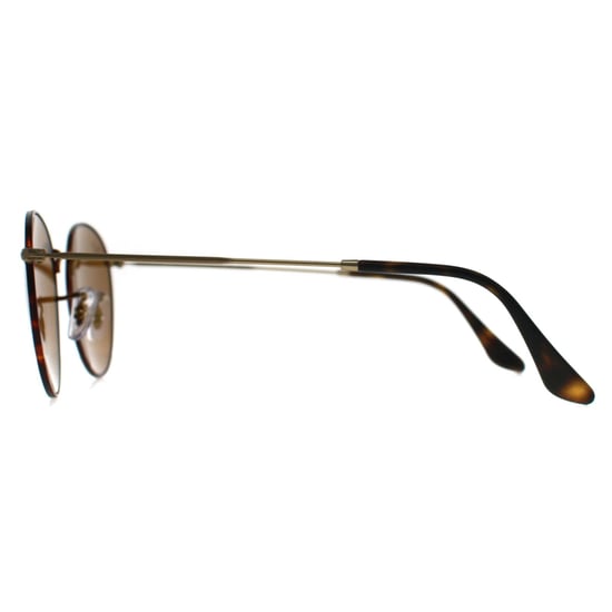 Ray-Ban Redondas Unisex Habana Mate Sobre Oro Mate Marrón Metal Redondo 3447 - Image 3