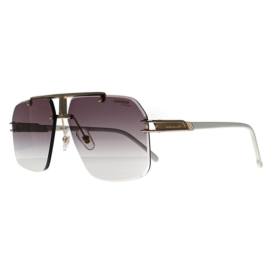 Carrera Rimless Mens Gold Ivory Gold Espejo sobre Borgoña Gradiente 1054/S - Image 2
