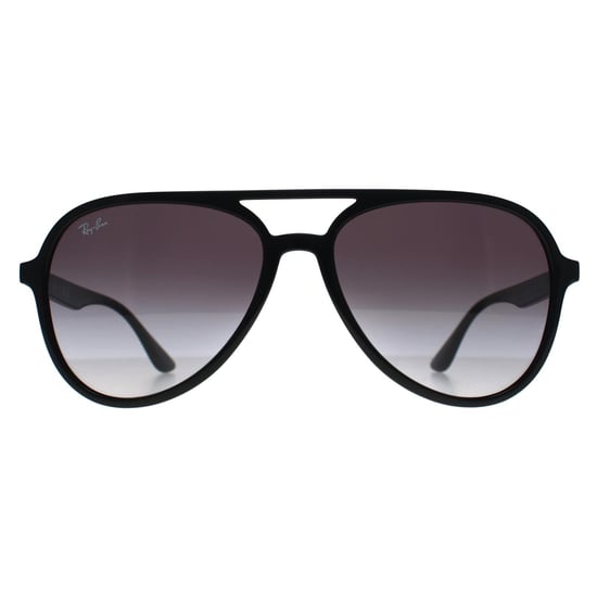 Ray-Ban Aviator Unisex Negro Pulido Gris Gradiente RB4376 - Image 1