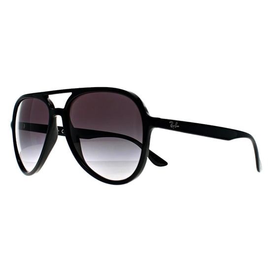 Ray-Ban Aviator Unisex Negro Pulido Gris Gradiente RB4376 - Image 2