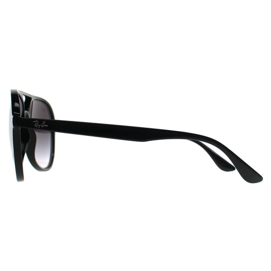 Ray-Ban Aviator Unisex Negro Pulido Gris Gradiente RB4376 - Image 3