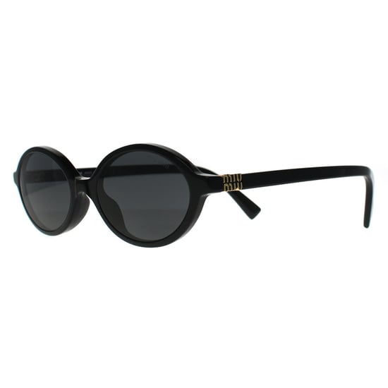 Miu Miu Oval Womens Negro Gris Oscuro MU04ZS - Image 2