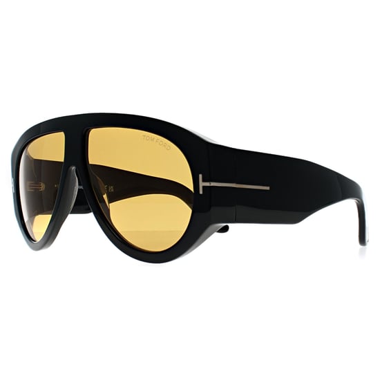Tom Ford Aviator Hombre Brillante Negro Marrón Bronson FT1044 - Image 2
