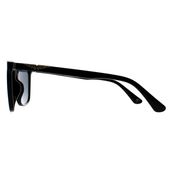 Police Square Mens Negro Brillante Ahumado Espejo Azul SPL872N Origins 1 - Image 3