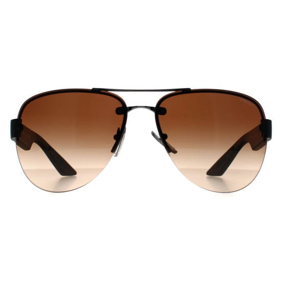 Prada Sport Aviator Hombre Gunmetal Marrón Gradiente PS55YS - Image 1