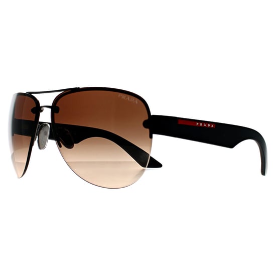 Prada Sport Aviator Hombre Gunmetal Marrón Gradiente PS55YS - Image 2