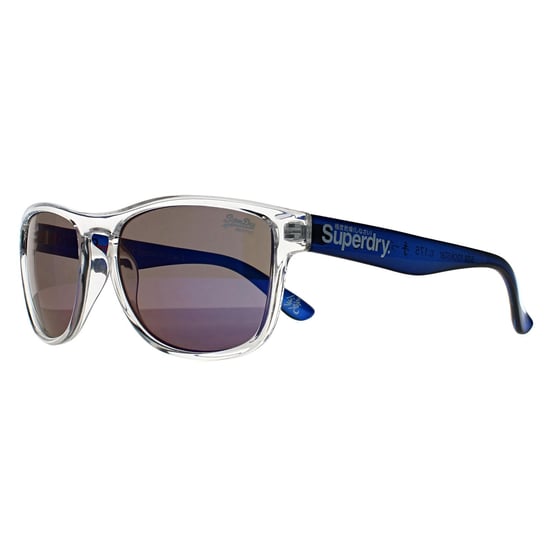 Superdry Square Mens Gloss Cristal Transparente y Azul Cristal Espejo Azul Rockstar - Image 2