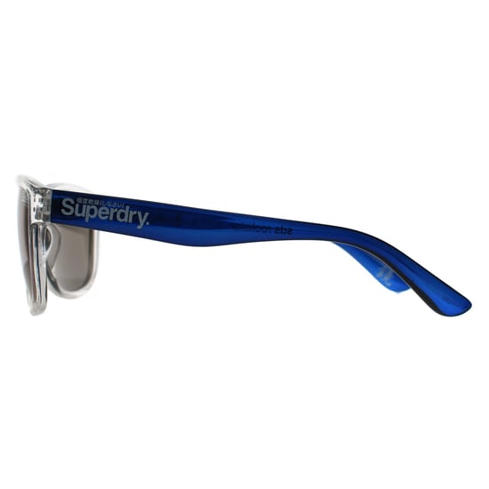 Superdry Square Mens Gloss Cristal Transparente y Azul Cristal Espejo Azul Rockstar - Image 3