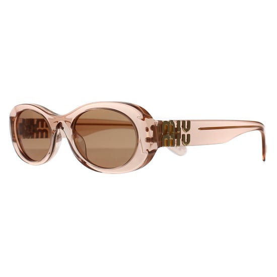 Miu Miu Oval Womens Noisette Transparente Rosa Marrón MU06ZS - Image 2