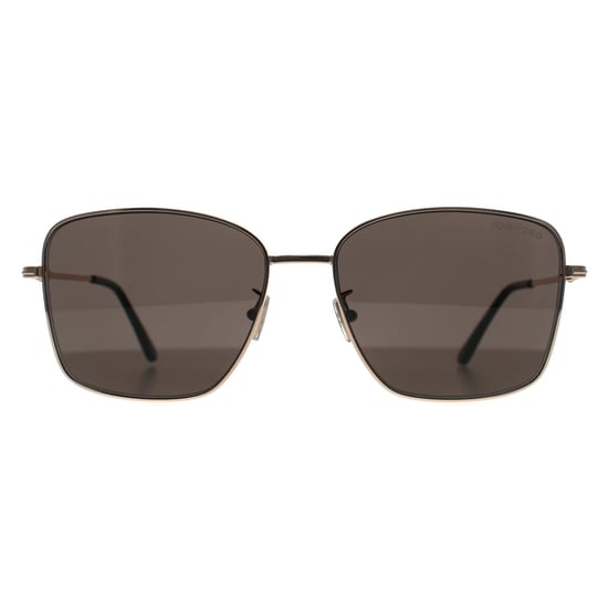 Tom Ford Cuadrado Mujer Oro rosa brillante Gris humo FT0953-D - Image 1