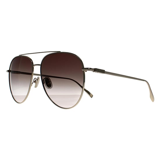 Salvatore Ferragamo Aviator Hombre Oro Claro Marrón Gradiente SF308S - Image 2