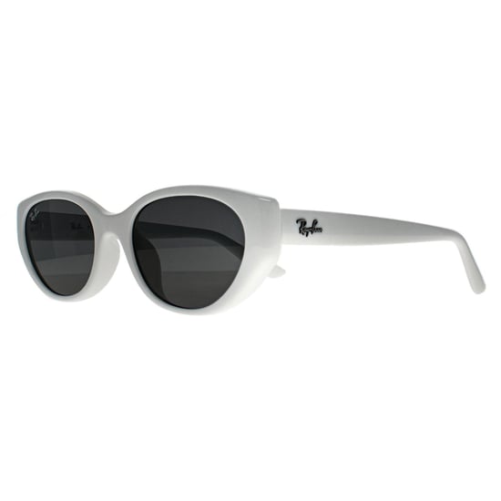 Ray-Ban Oval Womens Pulido Blanco Gris Oscuro RB4457D Bio Based - Image 2