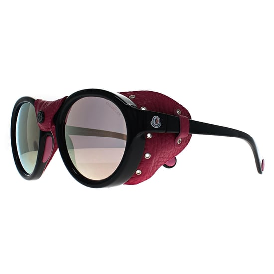 Moncler Redondo Unisex Negro Brillante Rosa Humo Espejo ML0046 - Image 2