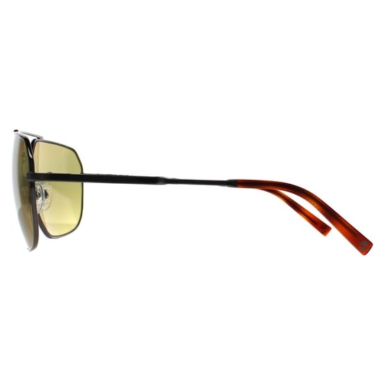 Timberland Aviator Hombre Brillante Oscuro Nickeltin Marrón Polarizado TB00009 Gafas de sol - Image 3