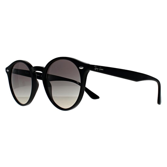 Ray-Ban Redondas Unisex Negro Pulido Gris Gradiente 2180 - Image 2